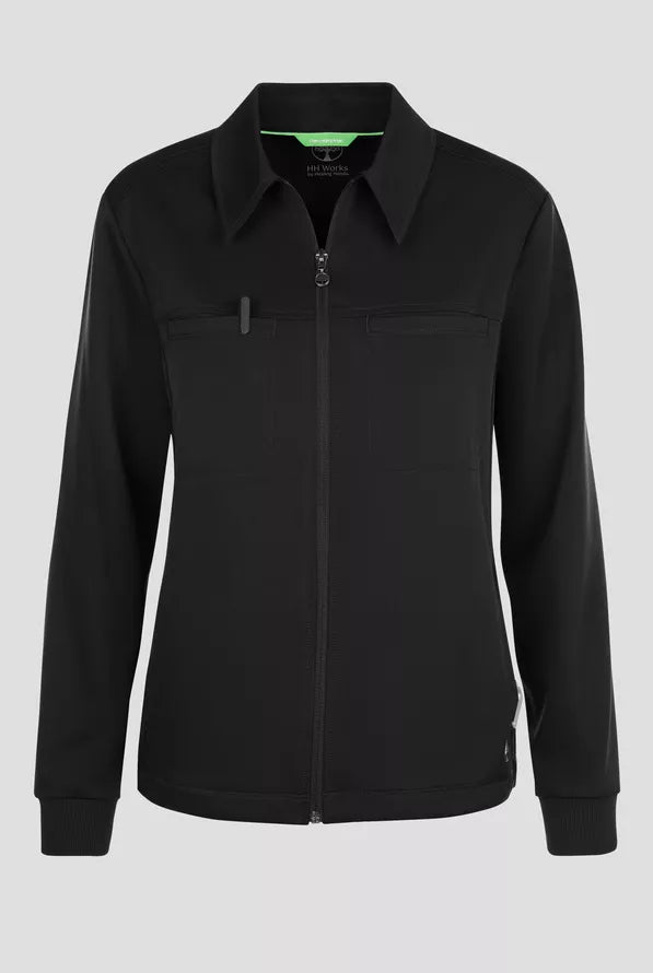 Women's 7-Pocket Zip-Front Jacket - Black