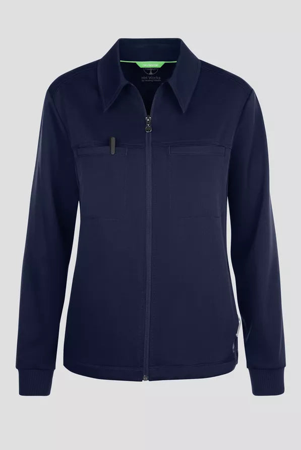 Women's 7-Pocket Zip-Front Jacket - Navy