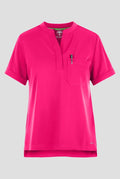 Women's Macy Mandarin Collar Top - Carnation Pink