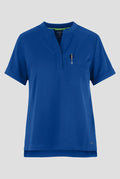 Women's Macy Mandarin Collar Top - Royal