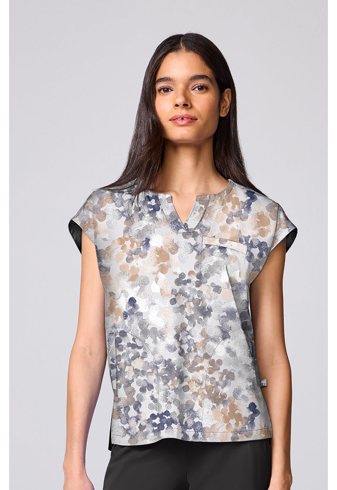 Millie Print Top - Drops Of Dew