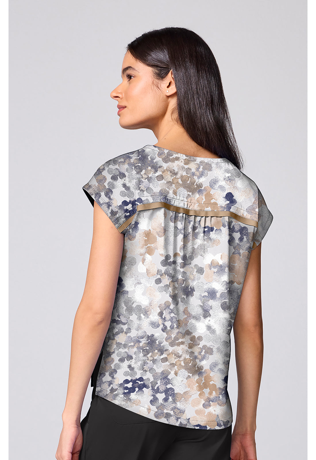 Millie Print Top - Drops Of Dew