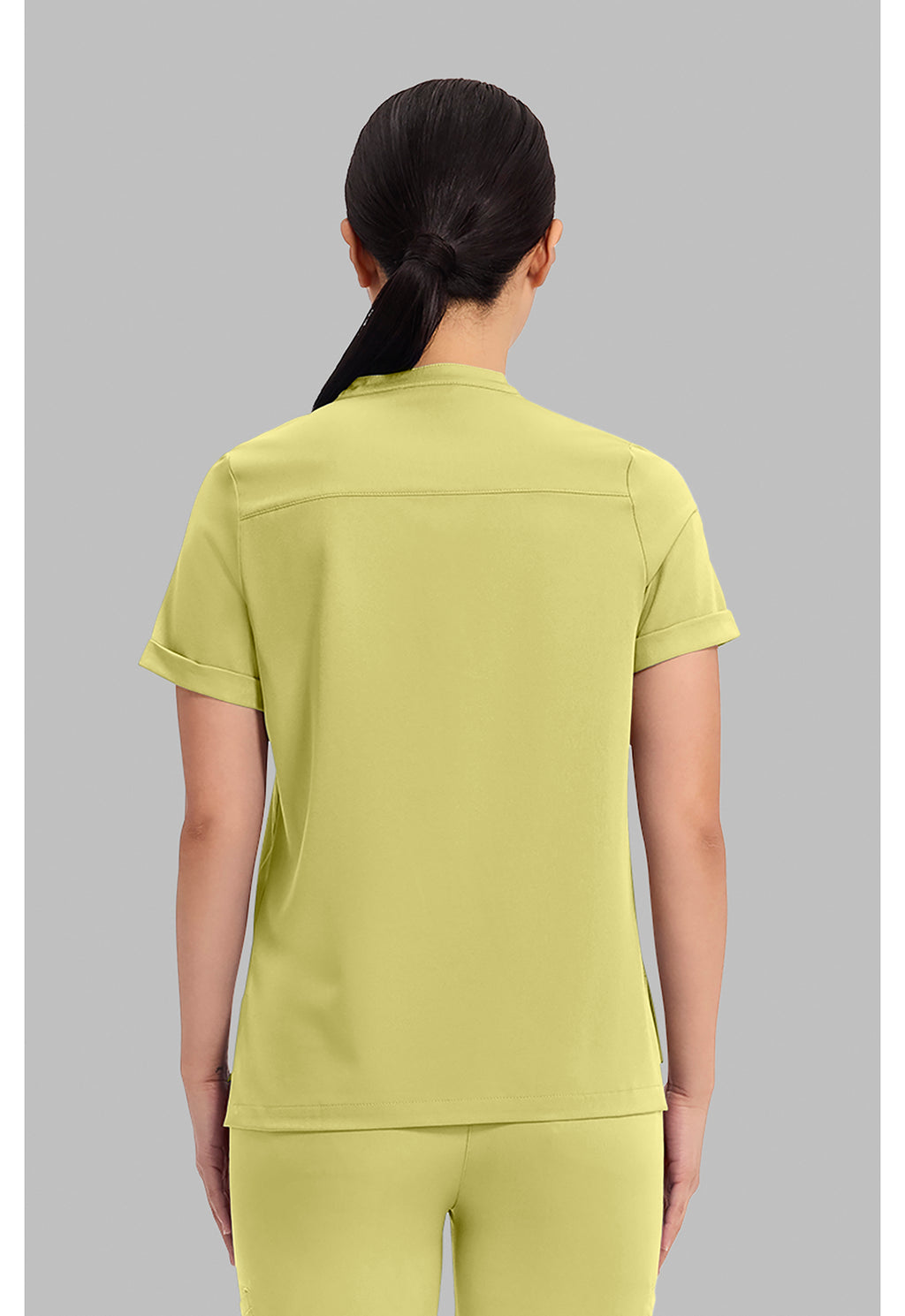 Women's Macy Mandarin Collar Top - Retro Lime