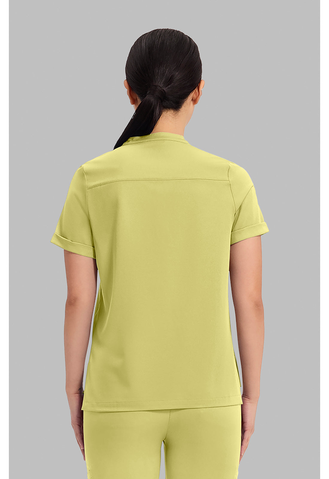 Women's Macy Mandarin Collar Top - Retro Lime