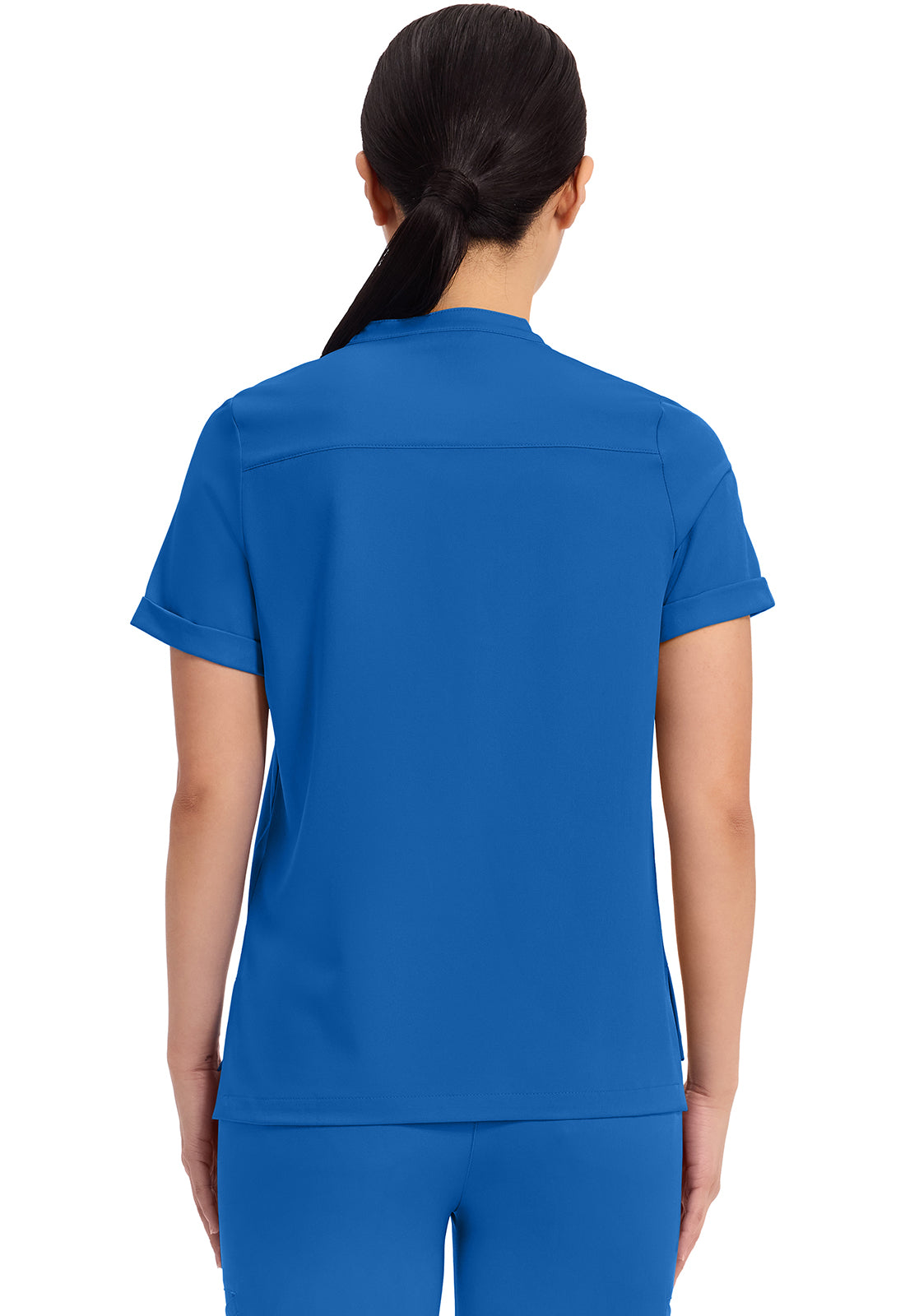 Women's Macy Mandarin Collar Top - Royal