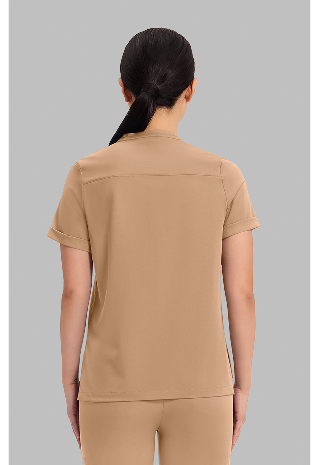 Women's Macy Mandarin Collar Top - Sand Dunes