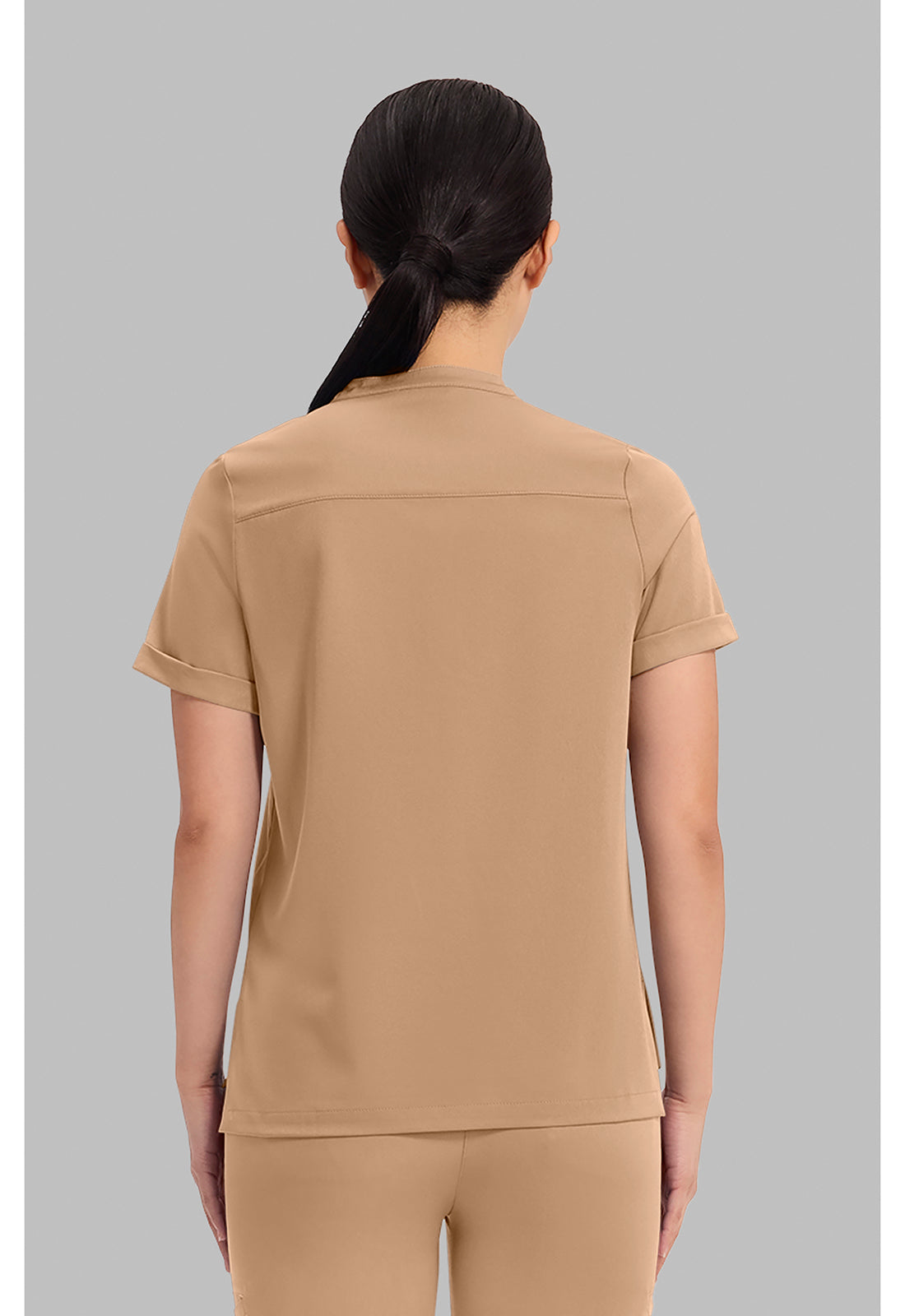 Women's Macy Mandarin Collar Top - Sand Dunes