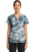 Women's Amanda Moody Dots Print Scrub Top