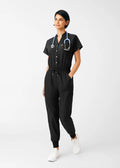 Forward 8-Pocket Cargo Jumpsuit - Black
