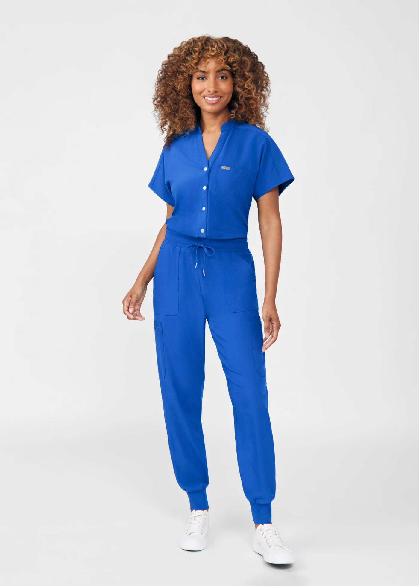 Forward 8-Pocket Cargo Jumpsuit - Royal