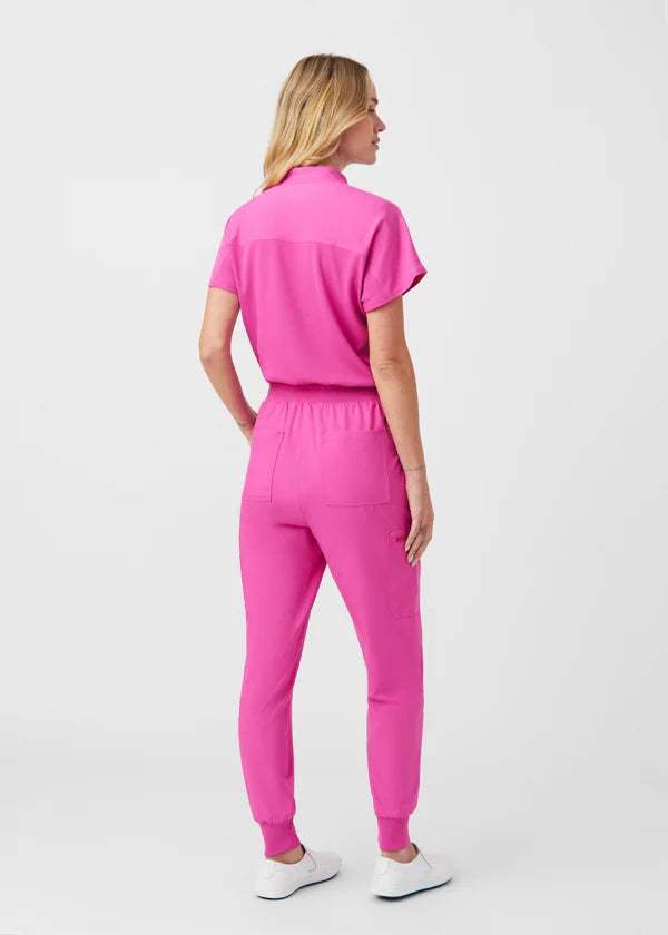 Forward 8-Pocket Cargo Jumpsuit - Rose