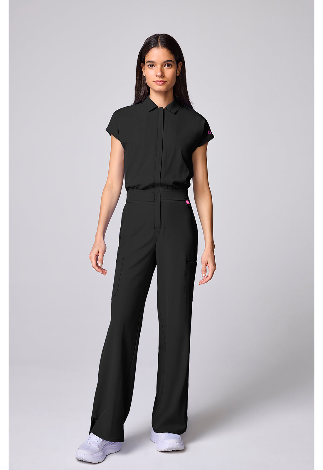 Women's Dolman Wide Leg Jumpsuit - Black