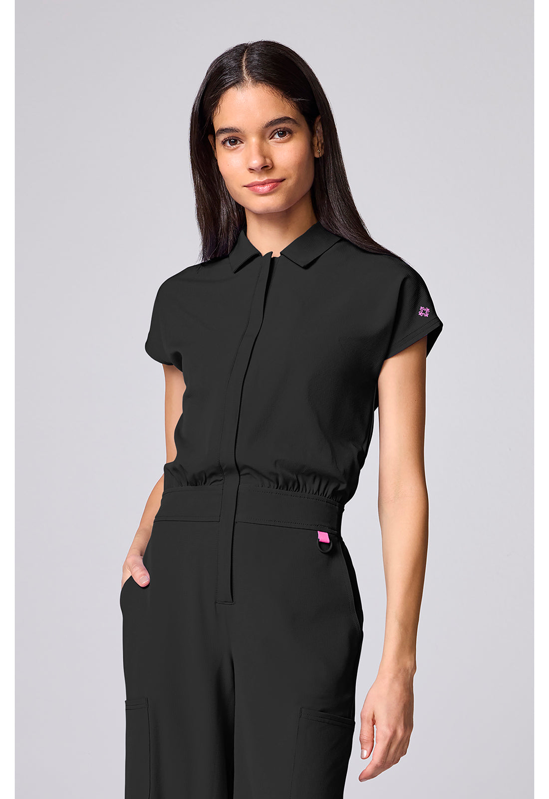 Women's Dolman Wide Leg Jumpsuit - Black