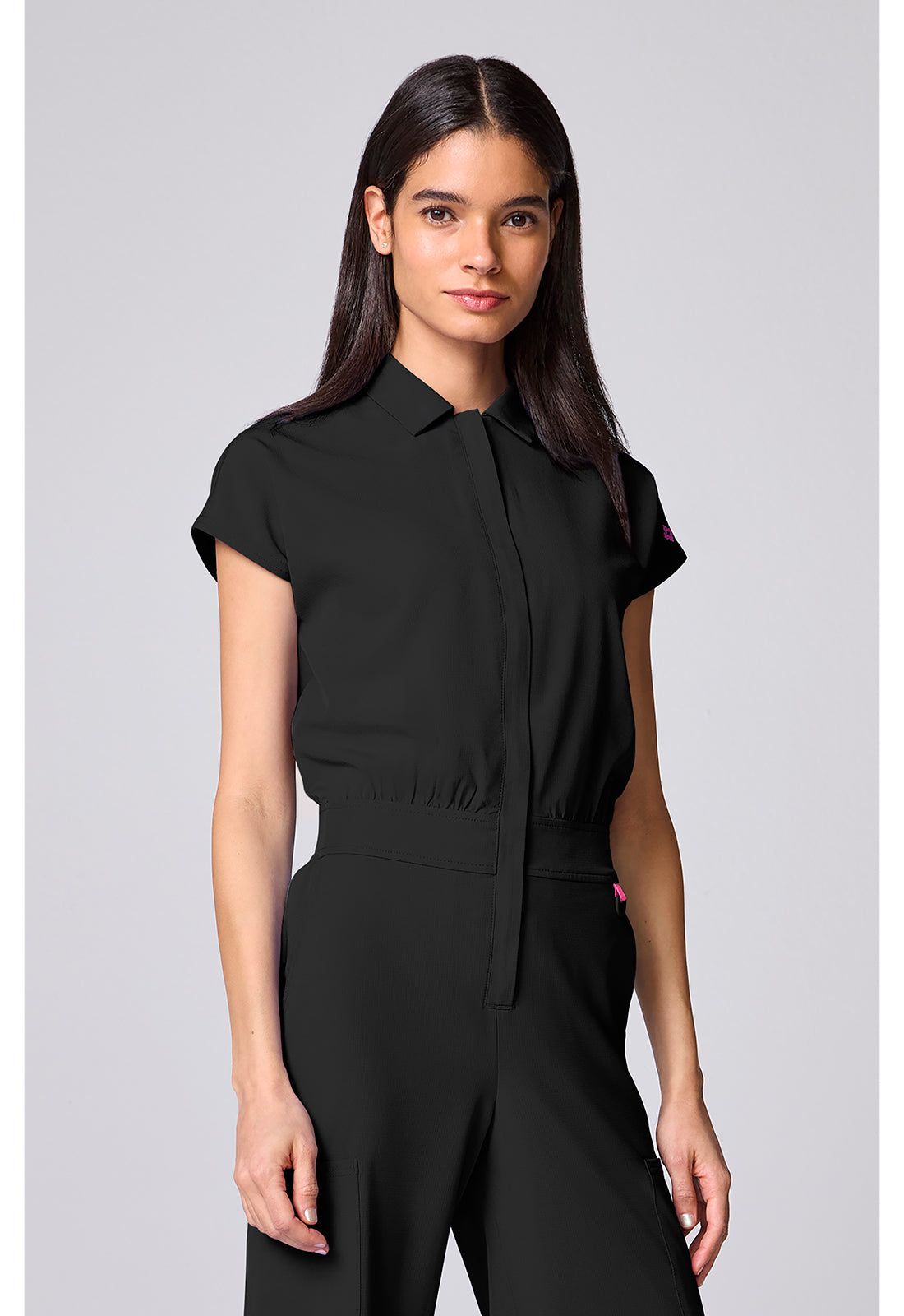 Women's Dolman Wide Leg Jumpsuit - Black