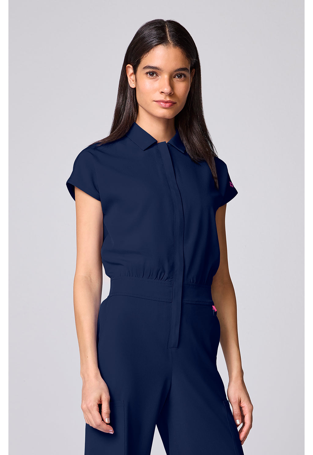 Women's Dolman Wide Leg Jumpsuit - Navy