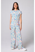 Women's Dolman Wide Leg Jumpsuit - Tutti Frutti Tiger