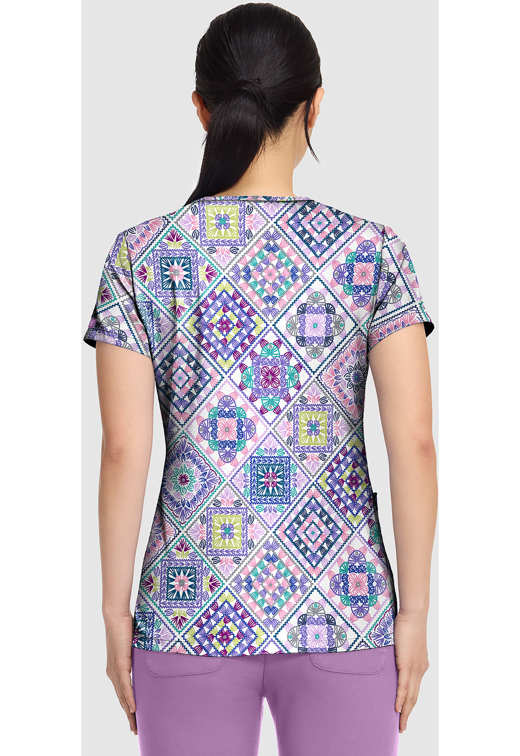 Women's Vicky Crochet All Day Print Top