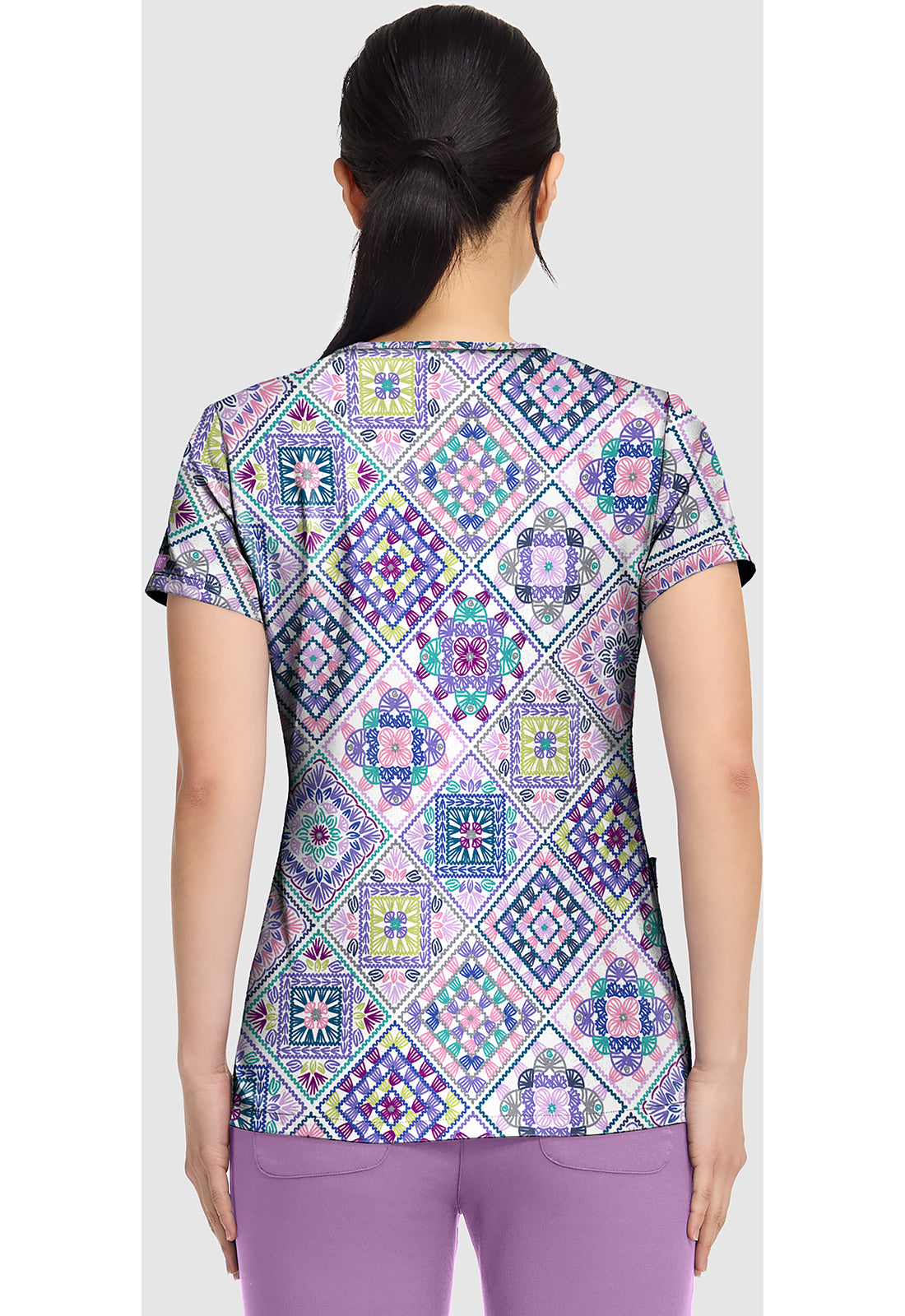 Women's Vicky Crochet All Day Print Top