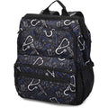 The Ultimate Nursing Backpack - Black Medical Pattern