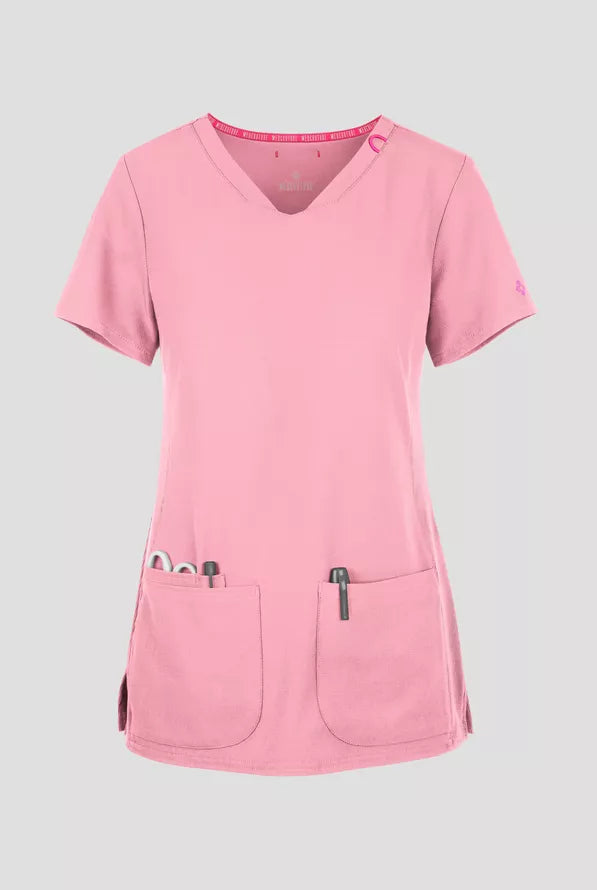 Women's 3-Pocket V-Neck Scrub Top