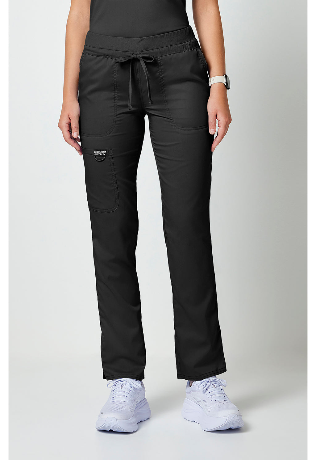 Women's Tapered Leg Drawstring Pant - Black