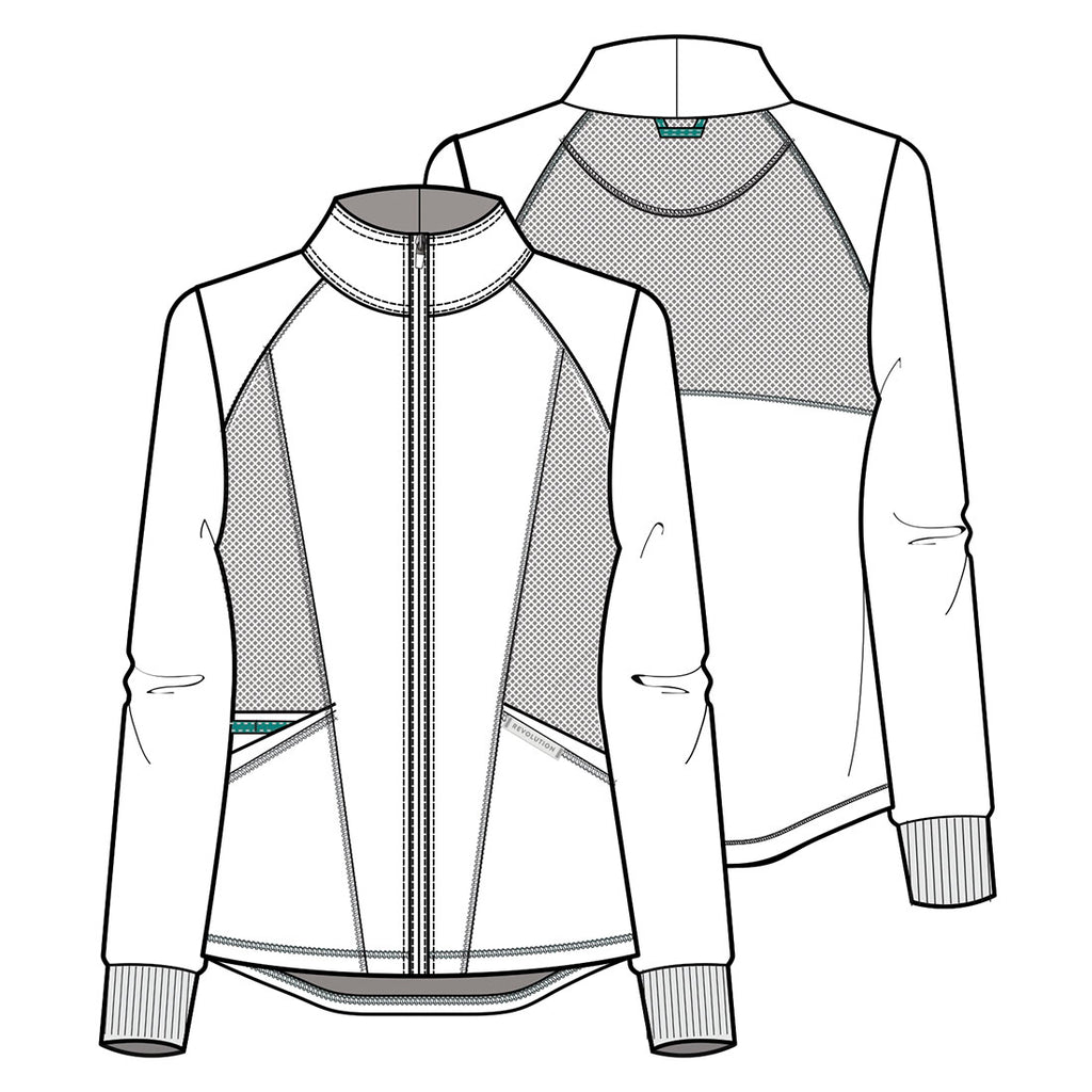 Women's Zip Front Jacket - Royal