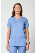 Women's 3-Pocket V-Neck Top - Ciel