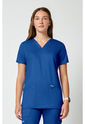 Women's 3-Pocket V-Neck Top - Royal