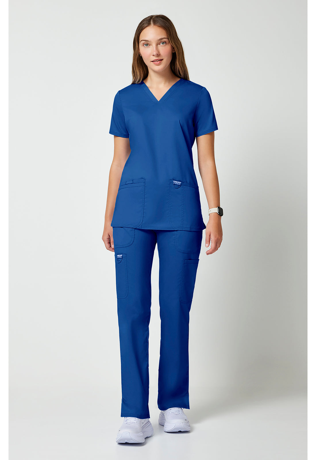 Women's 3-Pocket V-Neck Top - Royal