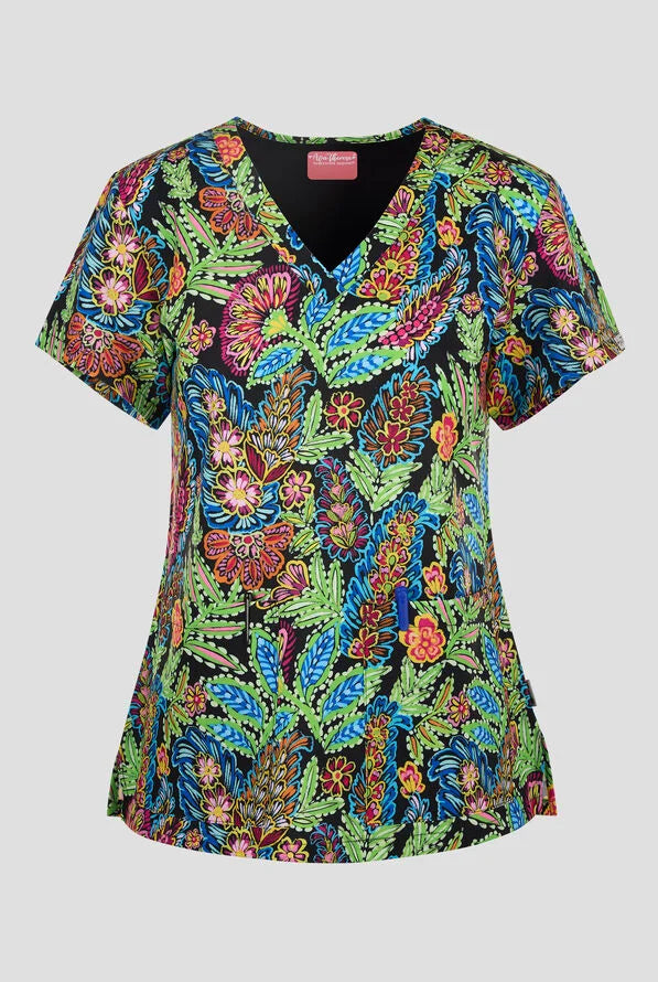 Women's Audrey Print Top - Bloom Bliss