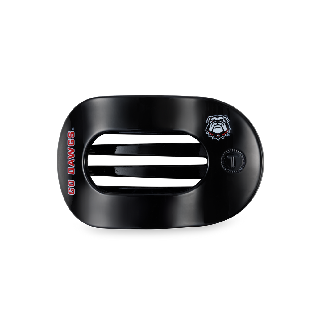 Flat Round Hair Clip | Medium | Go Dawgs!