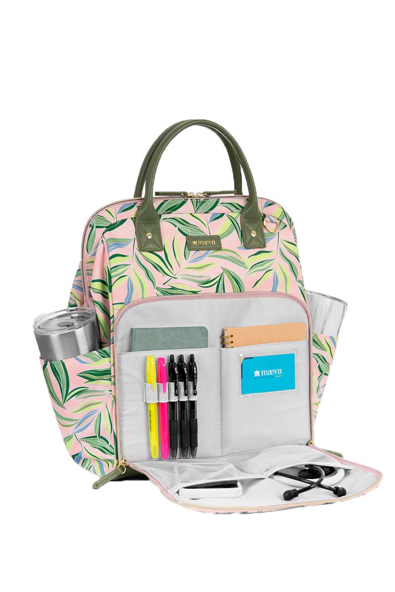 ReadyGo Clinical Backpack - Summer Palm Leaves