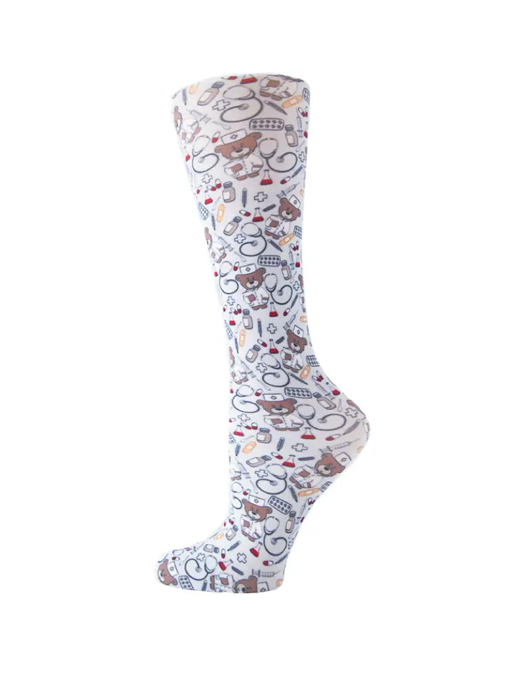 Cutieful Knit Compression Socks - WIDE