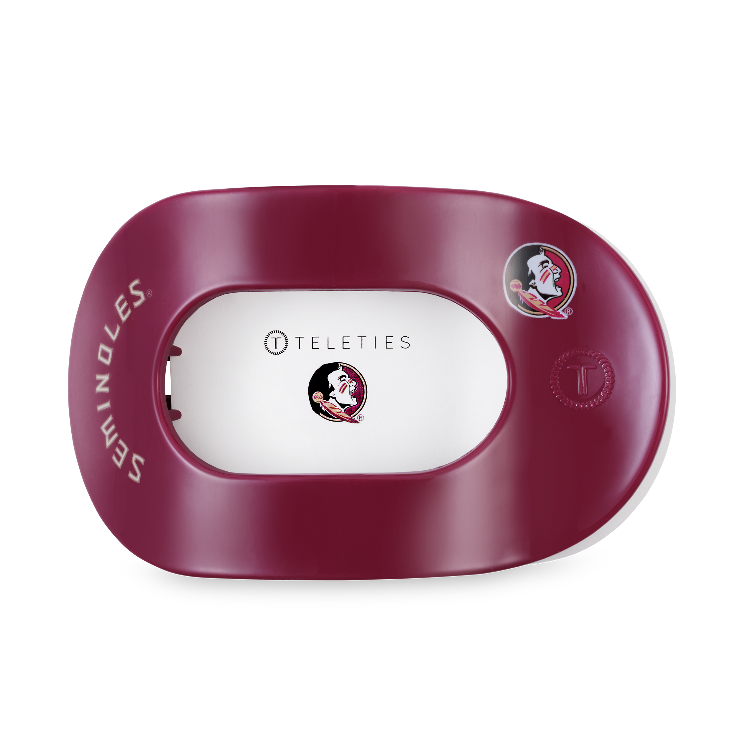 Flat Round Hair Clip | Large | Go Noles!