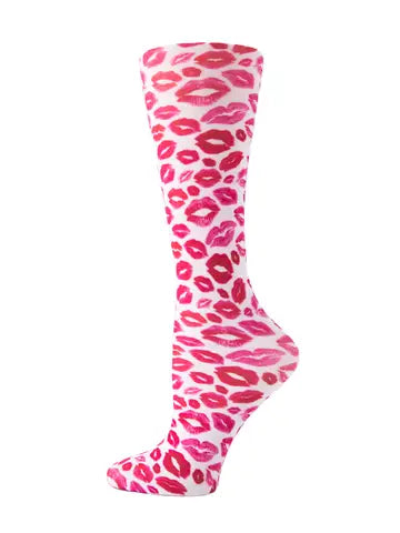 Cutieful Knit Compression Socks - WIDE