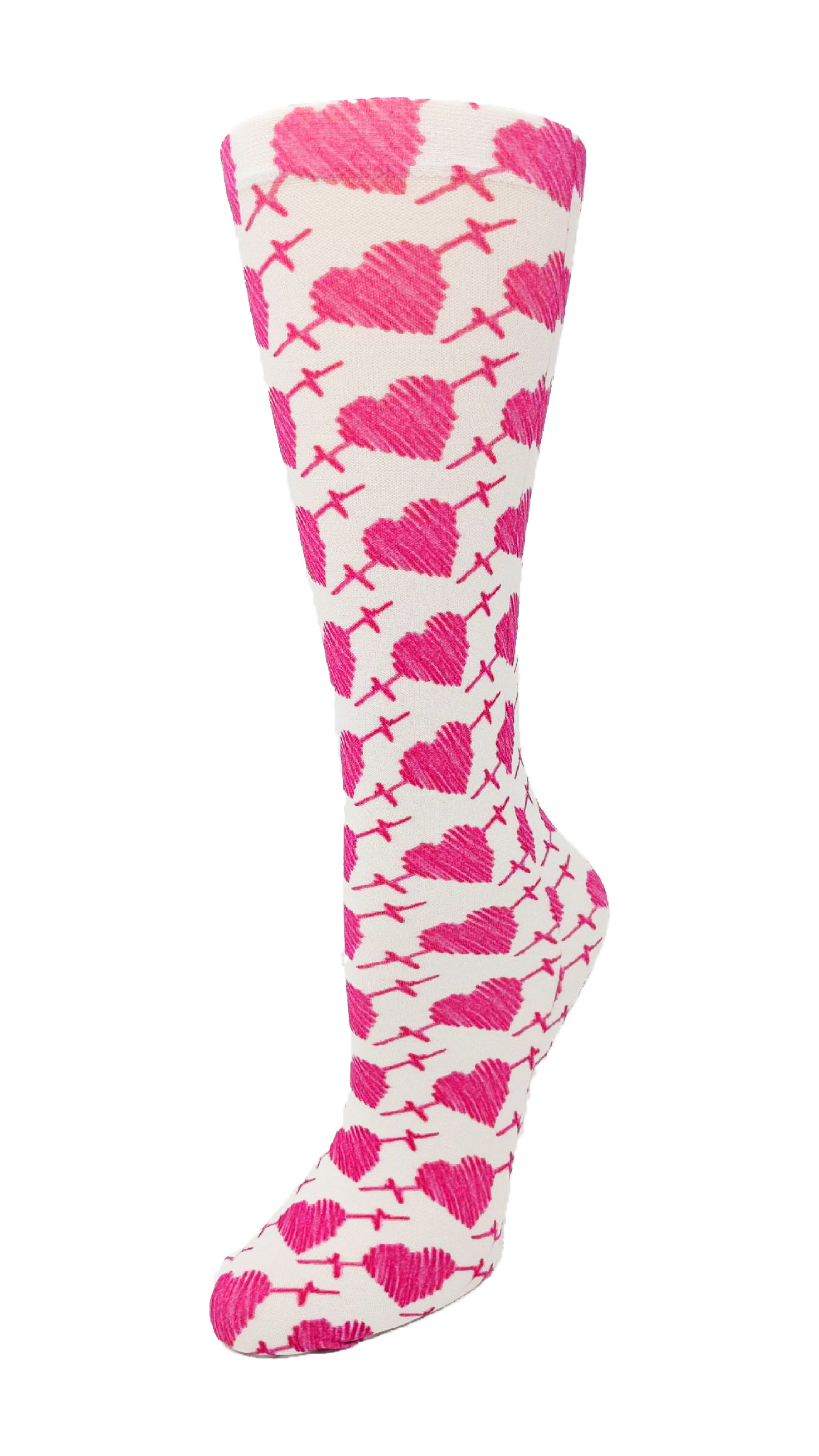 Cutieful Knit Compression Socks - WIDE